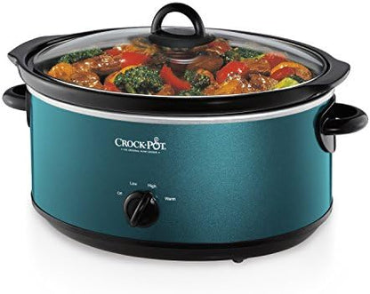 7 Quart Manual Slow Cooker – Turquoise R8