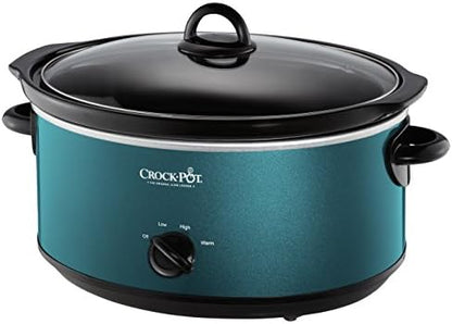 7 Quart Manual Slow Cooker – Turquoise R8