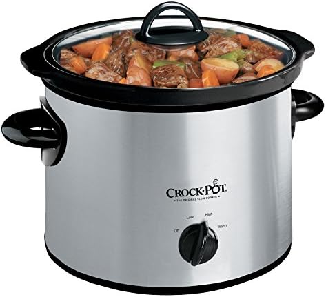 3 Quart Manual Slow Cooker – Silver C4