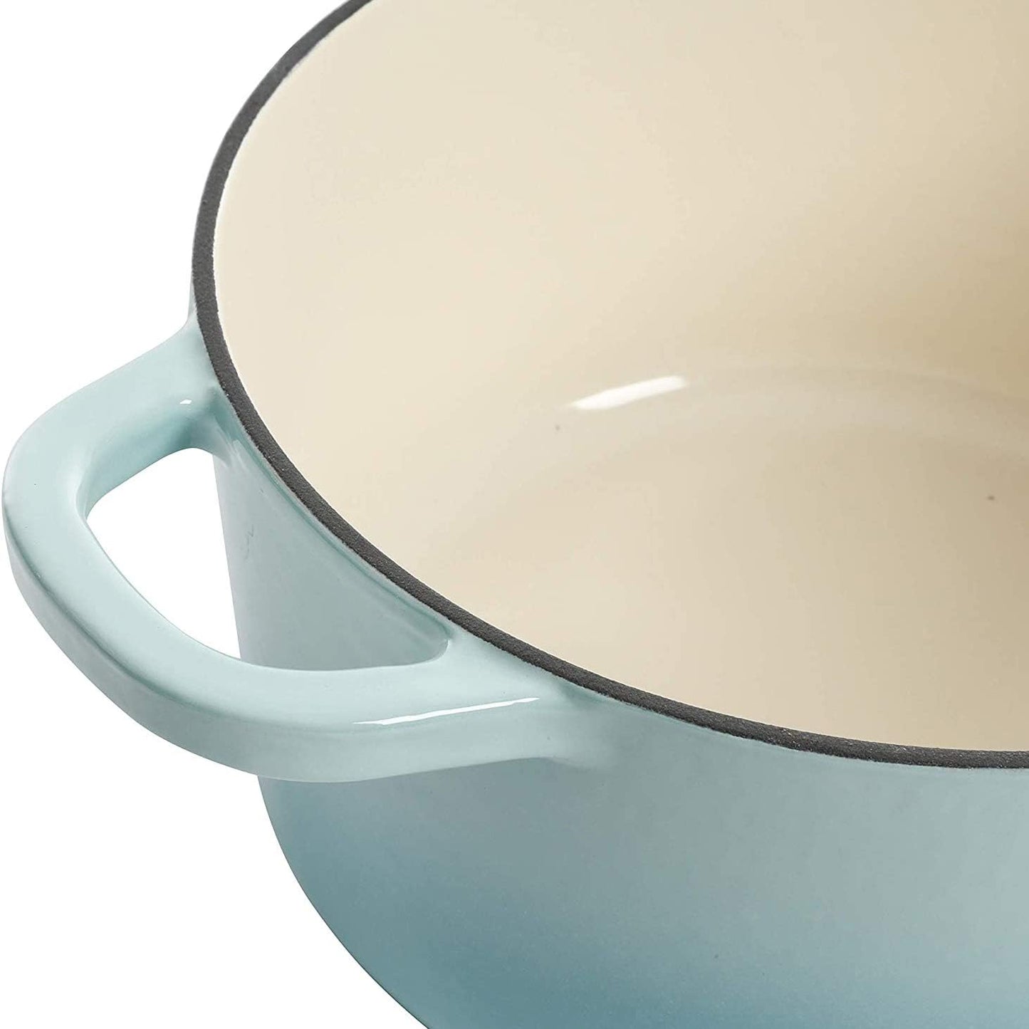 3 Quart Enameled Cast Iron Dutch Oven – Aqua J2