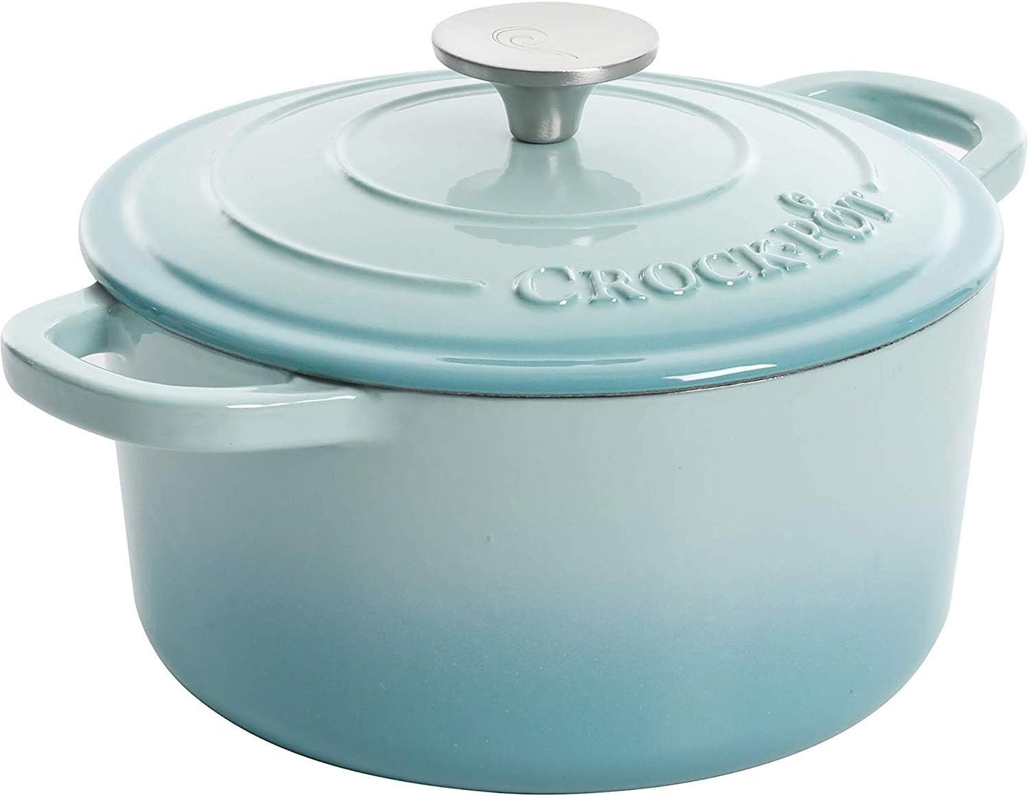 3 Quart Enameled Cast Iron Dutch Oven – Aqua J2